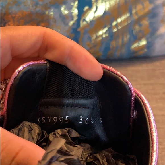 Pink Glitter Gucci Sneakers - Picture 6 of 7